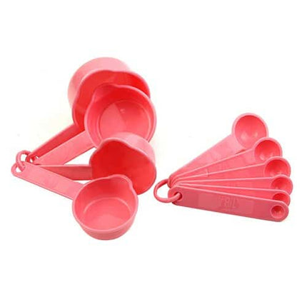 Pink Baking Measuring Cups / Spoons 10 pcs Set - wnkrs