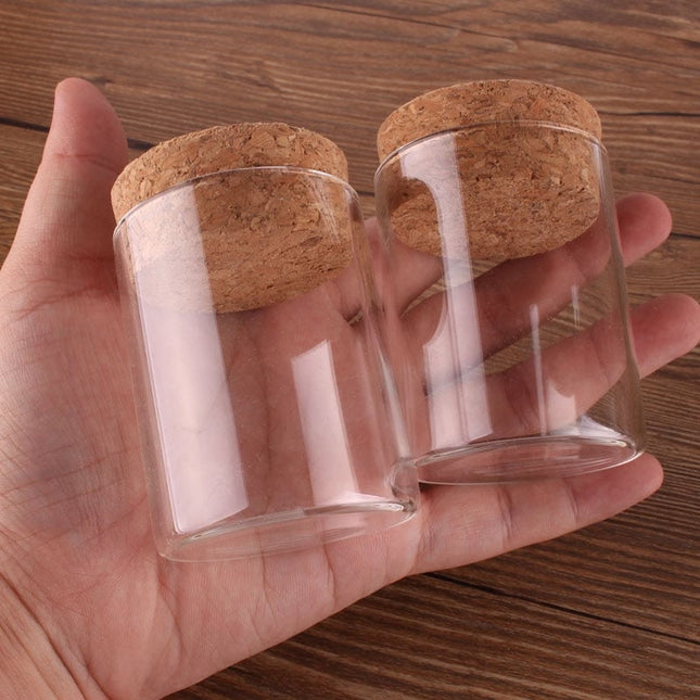 Compact Glass Bottles Set with Cork - wnkrs