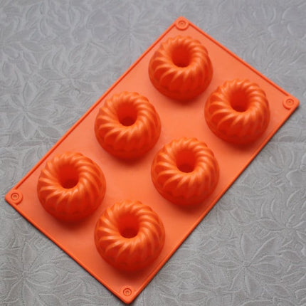 Silicone Muffin Baking Mod with 6 Cavities - wnkrs