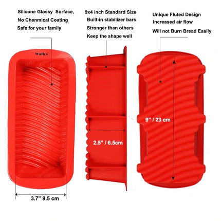 Cute Rectangular Non-Stick Eco-Friendly Silicone Baking Mold - Wnkrs