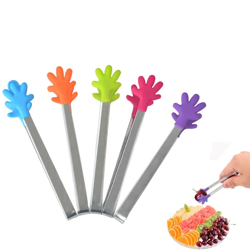 Mini Silicone Ice / Sugar Clip Tongs