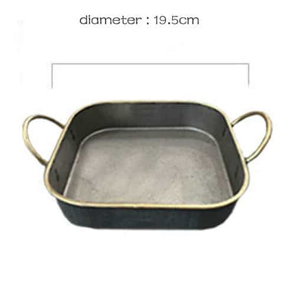 Retro Style Metal Plate with Handles - Wnkrs