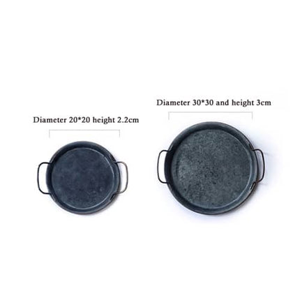 Retro Style Metal Plate with Handles - Wnkrs