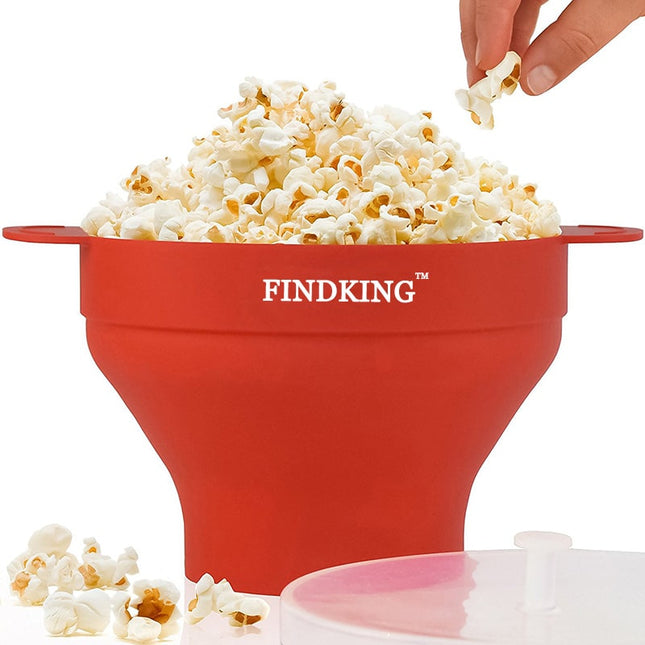 Collapsible Silicone Microwave Bowl for Popcorn - wnkrs