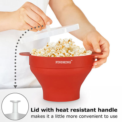 Collapsible Silicone Microwave Bowl for Popcorn - wnkrs