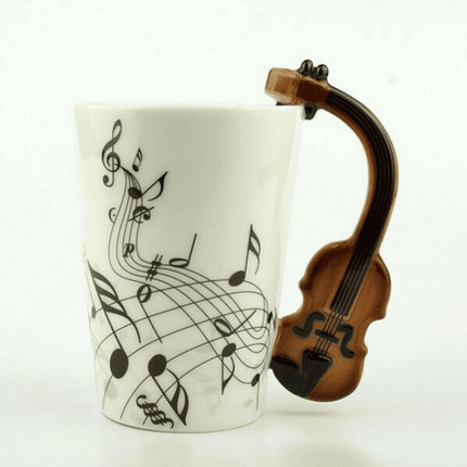 Creative Musical Instrument Themed Eco-Friendly Ceramic Mug - Wnkrs