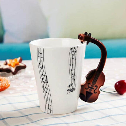 Creative Musical Instrument Themed Eco-Friendly Ceramic Mug - Wnkrs