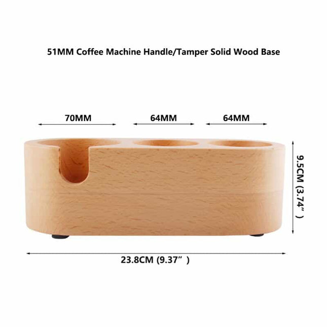Manual Wooden Coffee Tamper Holder - Wnkrs