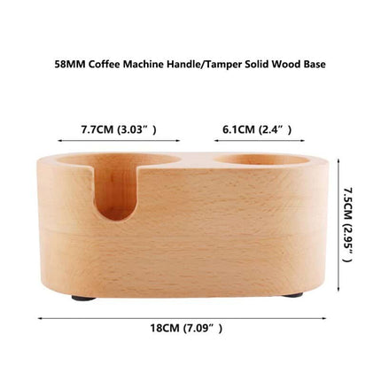 Manual Wooden Coffee Tamper Holder - Wnkrs