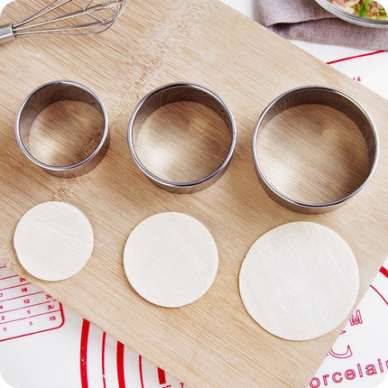 Portable Stainless Steel Dumpling Maker Molds 3 pcs Set - Wnkrs