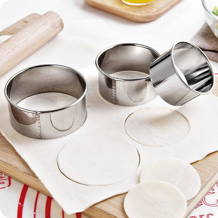Portable Stainless Steel Dumpling Maker Molds 3 pcs Set - Wnkrs