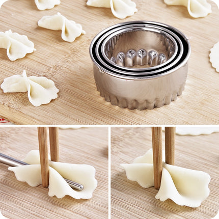 Portable Stainless Steel Dumpling Maker Molds 3 pcs Set - Wnkrs