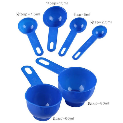 Plastic Measuring Cup with Measuring Spoons 10 pcs Set - Wnkrs