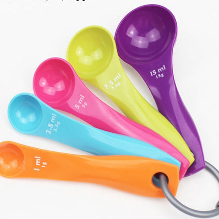 Plastic Measuring Spoons for Cooking, 5PCS/Set - wnkrs