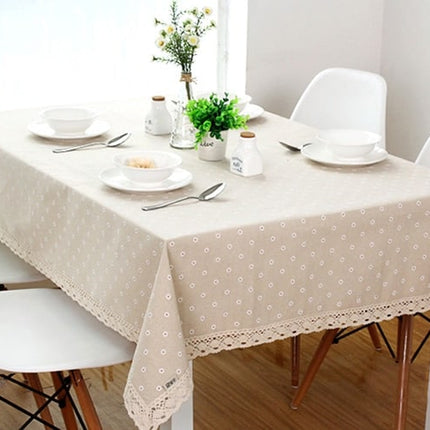 Floral Pattern Linen Tablecloths - Wnkrs