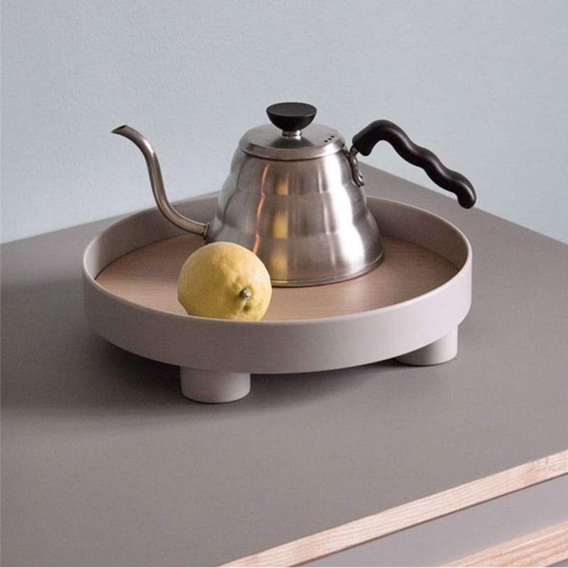 Round Shaped Plastic Tableware Storage Tray