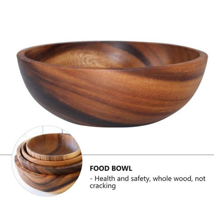 Kitchen Natural Wooden Salad Bowl - Wnkrs