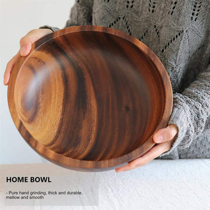 Kitchen Natural Wooden Salad Bowl - Wnkrs