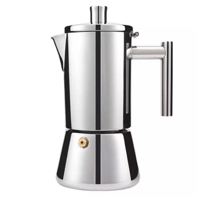 Silver Color 304 Stainless Steel Espresso Coffee Maker - Wnkrs