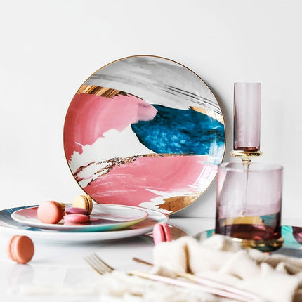 Color Bloock Ceramic Plate - Wnkrs