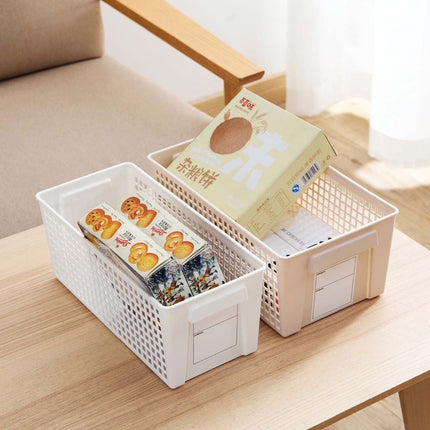 White/Beige Storage Basket - Wnkrs