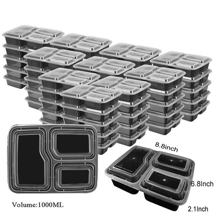 Disposable Plastic Containers with Lid 10 pcs Set - Wnkrs