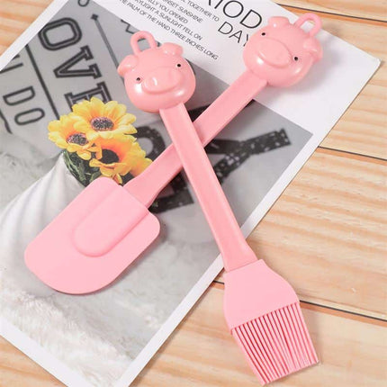 Cartoon Pig Shaped Baking Oil Brush / Scraper - wnkrs