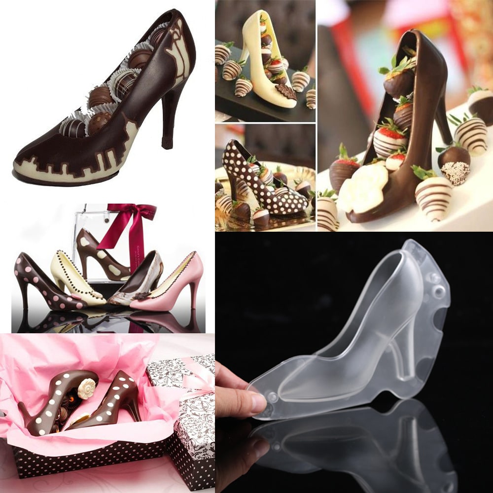 Cute Shoe Shaped Plastic Chocolate Mold