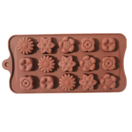 Lovely Flowers Shaped Eco-Friendly Silicone Cake Decoration Mold - wnkrs