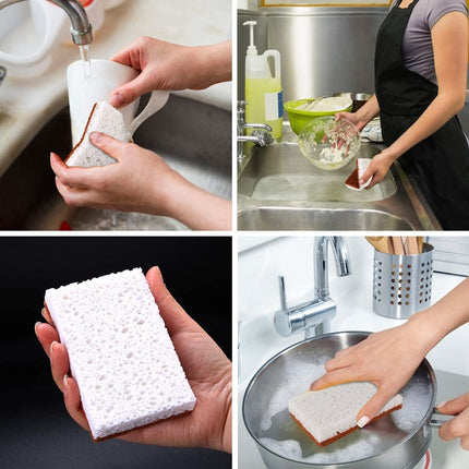 Wood Pulp Kitchen Sponge 5 Pcs Set - Wnkrs