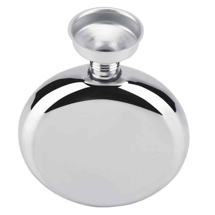 Round Stainless Steel Hip Flask - wnkrs