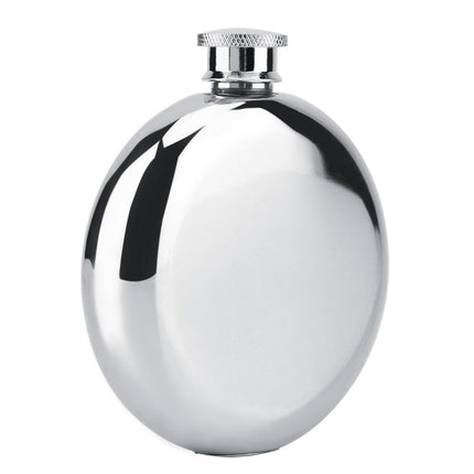 Round Stainless Steel Hip Flask - wnkrs