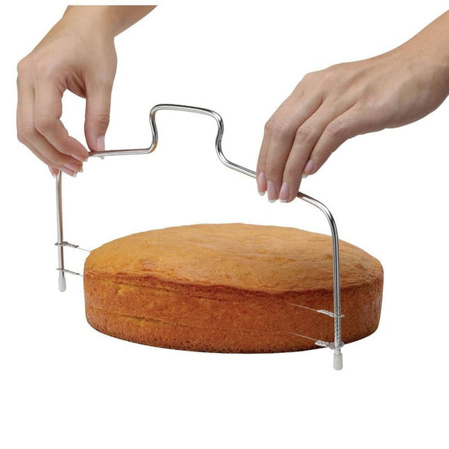 Convenient Adjustable Stainless Steel Wire Cake Slicer - wnkrs