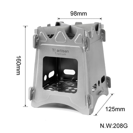 Portable Titanium Pocket BBQ Grills - wnkrs