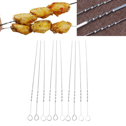 Convenient Heat-Resistant Durable Flat Stainless Steel Skewers Set - wnkrs