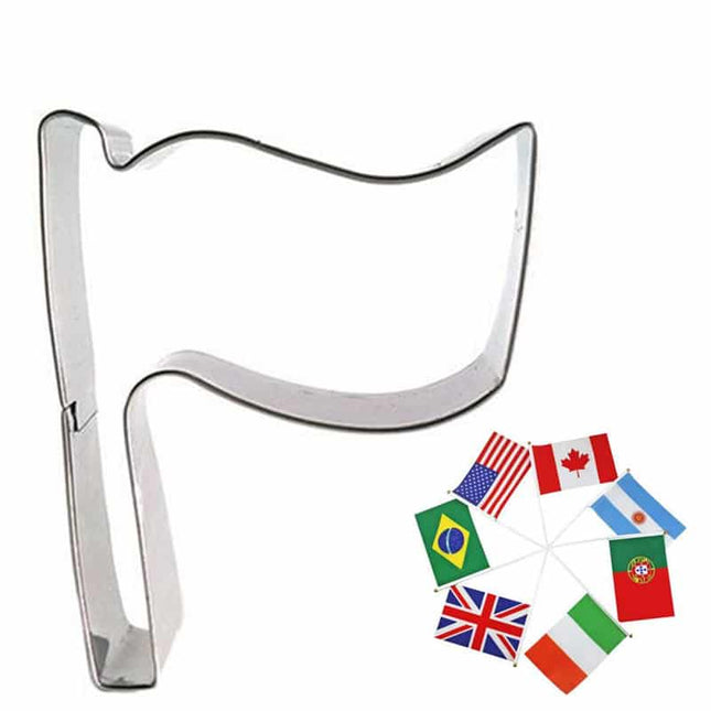 Cute Flag Shaped Eco-Friendly Stainless Steel Cookie Cutter - wnkrs