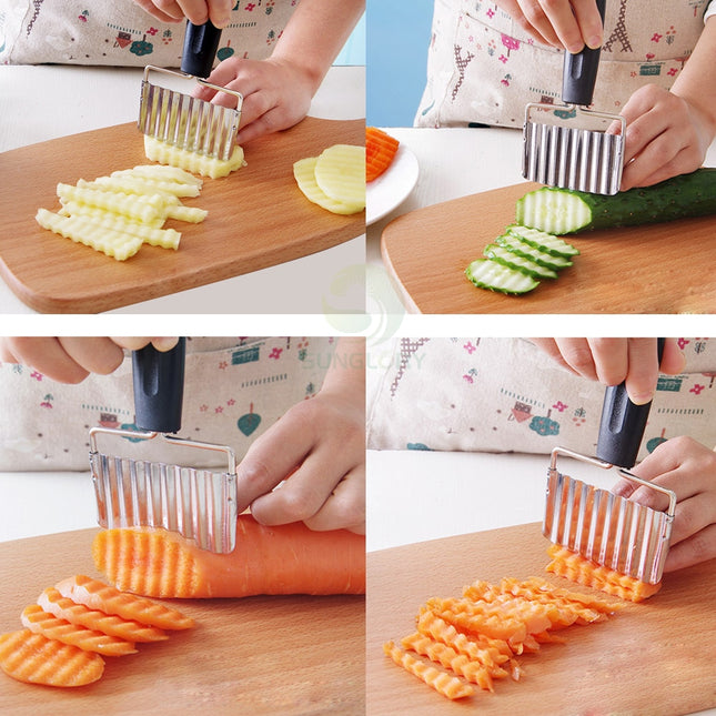 Portable Stainless Steel Potato Cutter - wnkrs