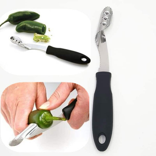 Eco-Friendly Stainless Steel Chili Pepper Corer - wnkrs