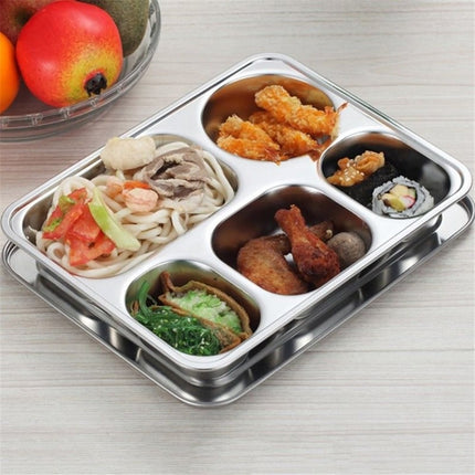 5 Compartments Stainless Steel Lunch Box - wnkrs