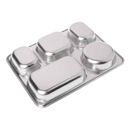 5 Compartments Stainless Steel Lunch Box - wnkrs