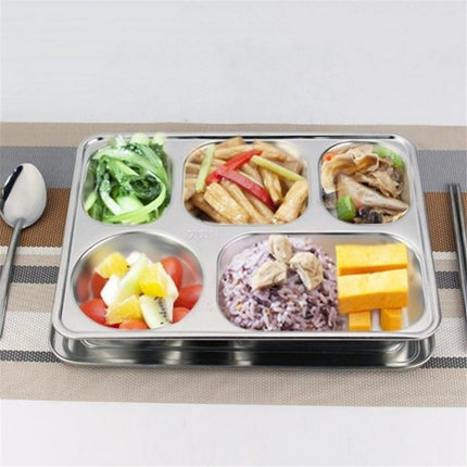 5 Compartments Stainless Steel Lunch Box - wnkrs