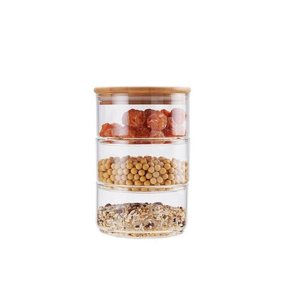 3 Layer Glass Food Storage Jar - wnkrs