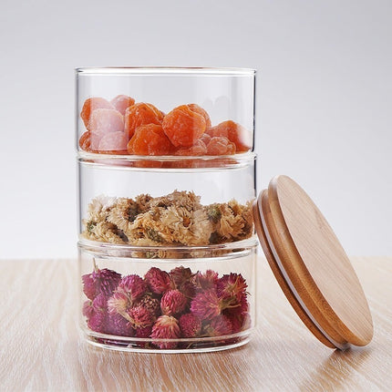3 Layer Glass Food Storage Jar - wnkrs