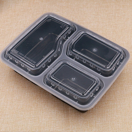 3-Compartment Disposable Food Containers 20 pcs Set - wnkrs