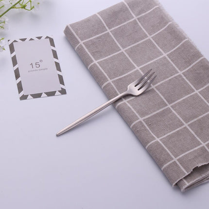 304 Stainless Steel Fork with Colorful Short Handle - wnkrs