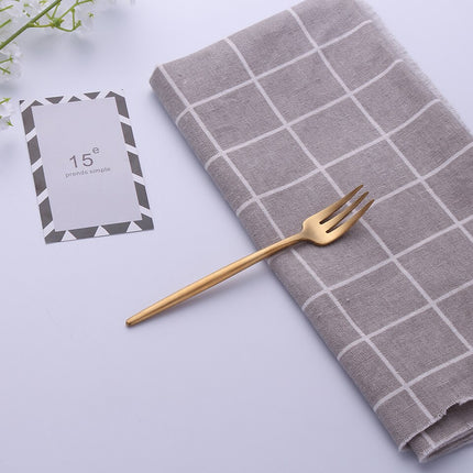 304 Stainless Steel Fork with Colorful Short Handle - wnkrs