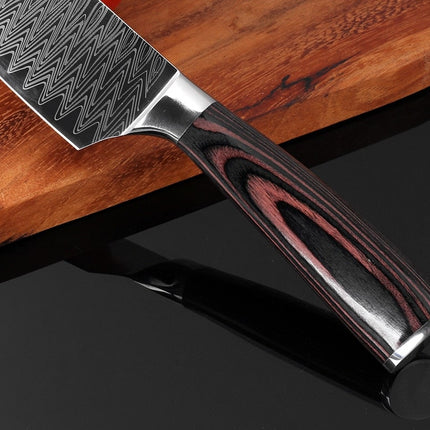 Japanese Damascus Steel Long Blade Kitchen Chef Knife - wnkrs