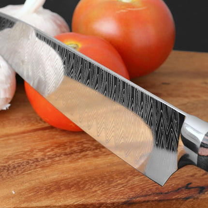 Japanese Damascus Steel Long Blade Kitchen Chef Knife - wnkrs