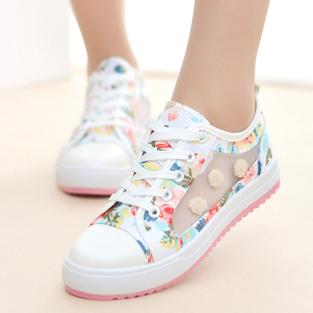 Fashion Floral Canvas Women's Running Shoes - Wnkrs