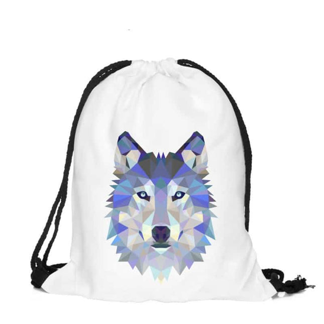 Wolf Print Backpack - wnkrs